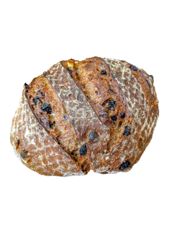 BROOD.revolutie, bio krenten brood, 600gr