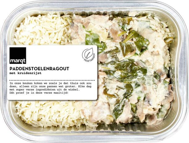 Marqt verse paddenstoelenragout met kruidenrijst, 450gr