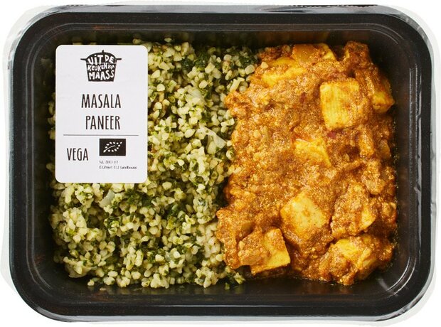 Maass Keuken, verse maaltijd, masala paneer, 480gr