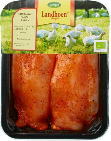 Kipfilet piri piri, ongeveer 285gr / prijs per kg, Kemper landhoen