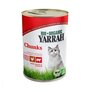 Catfood chunks kip en rund, 405g, Yarrah