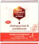 Shampoo- en conditionerbar, bergamot bijenwas, normaal haar, 80gr, Bee honest cosmetics