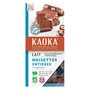 Chocoladereep, melk 40pr, hele hazelnoten, 180gr, Kaoka