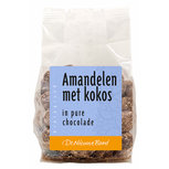 amandelen kokos choco puur, 175g, De Nieuwe Band amandelen kokos choco puur, 175g, De Nieuwe Band