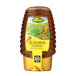 Bloemenhoning vlb knijpfles, 375g, de Traay honing Bloemenhoning vlb knijpfles, 375g, de Traay honing