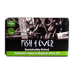 Geelvin-tonijn in olijfolie, Fish 4 Ever, 120g Geelvin-tonijn in olijfolie, Fish 4 Ever, 120g