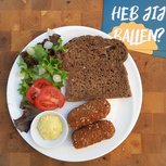 Kroketten op basis van oesterzwam, 20st, De Ballen van Brans Kroketten op basis van oesterzwam, 20st, De Ballen van Brans