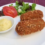 Kroketten op basis van oesterzwam, 20st, De Ballen van Brans* Kroketten op basis van oesterzwam, 20st, De Ballen van Brans*