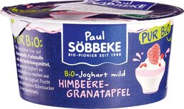 Framboos granaatappel yoghurt, 150gr, Söbbeke Framboos granaatappel yoghurt, 150gr, Söbbeke