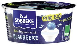 Bosbessenyoghurt, 150gr, Söbbeke Bosbessenyoghurt, 150gr, Söbbeke