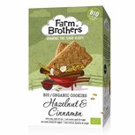 Hazelnoot kaneel koekjes, 150gr, Farm Brothers Hazelnoot kaneel koekjes, 150gr, Farm Brothers