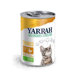 catfood chunks kip brandnetel, 405g, Yarrah