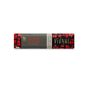 chocobar black cherry, 35g, Vivani