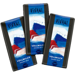 chocolade melk mini-tablet, 12,5g, Vivani