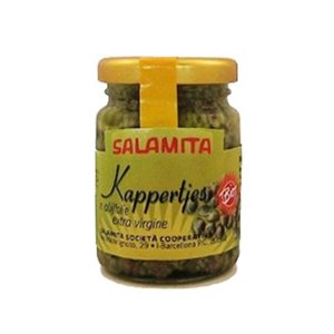 Kappertjes in olijfolie, 90gr, Salamita
