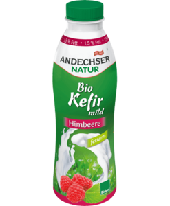 Kefir drinkyoghurt framboos 1.5pr., 500gr, Andechser