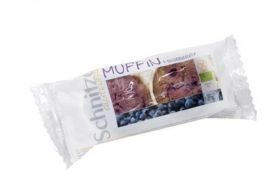Muffin bosbessen, 140gram (Schnitzer, glütenvrij, bio)