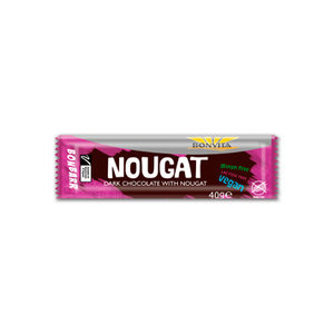 nougy nougat (bonbarr) puur, 40g, Bonvita