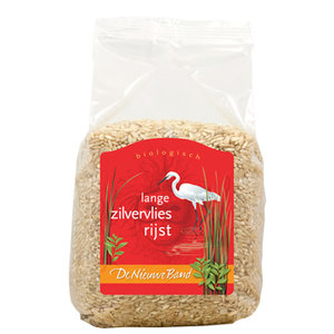 Zilvervliesrijst, lang, 1kg, De Nieuwe Band