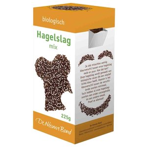 Chocolade-hagelslag mix, puur-wit, vegan, 225g, De Nieuwe Band